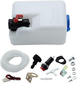 img 4 attached to 🚗 Windscreen Washer Bottle Kit with Universal 12V Pump for Enhanced Cleaning