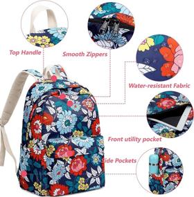 img 3 attached to 🎒 Optimized Leaper Polka Backpacks for School and Bookbag