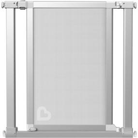 img 4 attached to 🚧 Munchkin Vibe Baby Gate - Easy Mount Safety Gate for Stairs, Hallways, and Doors with Walk Through Door - Mesh and Steel Construction - Silver Ice - 29x40.5 Inch (1 Pack)