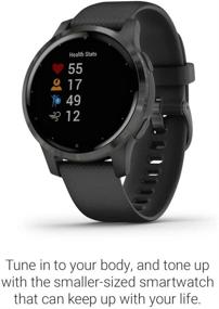 img 2 attached to 🔋 Garmin Vivoactive 4 GPS Smartwatch: Music, Body Energy Monitoring, Animated Workouts, Pulse Ox Sensors, and More – Black