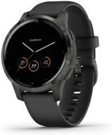 🔋 смарт-часы с gps garmin vivoactive 4: музыка, мониторинг энергии тела, анимационные тренировки, датчики пульсоксиметра и многое другое - черные логотип