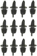 tablecraft h35bk pourers black 12 pack logo