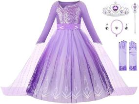 img 4 attached to 👸 JerrisApparel Princess Costume Halloween Accessories Dress Up: Perfect for Costumes, Pretend Play, and Fun!