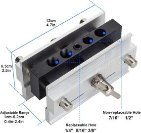 img 3 attached to 🔩 Premium Self-Centering Dowel Jig Kit for Perfect Woodworking Precision - Drill Guide Sleeve Included!