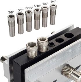 img 2 attached to 🔩 Premium Self-Centering Dowel Jig Kit for Perfect Woodworking Precision - Drill Guide Sleeve Included!