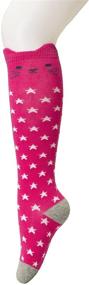 img 1 attached to Girls Kids Seamless Toe Cotton Knee High Socks - Soft, Durable 4 Pack by Maiwa