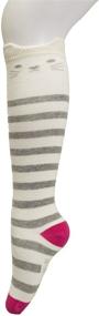 img 2 attached to Girls Kids Seamless Toe Cotton Knee High Socks - Soft, Durable 4 Pack by Maiwa