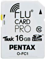 📷 pentax ofc-1 16gb flu card with wifi connectivity for pentax k3 dslr camera - white logo