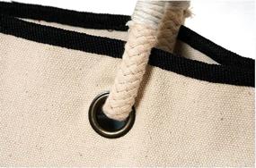 img 1 attached to 👜 Women's Handbags & Wallets: INITIAL Monogram Name Canvas Shoulder Bags