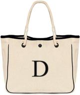 👜 women's handbags & wallets: initial monogram name canvas shoulder bags logo