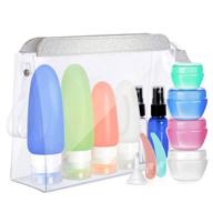 convenient refillable pack travel bottles set: your perfect travel companion! logo