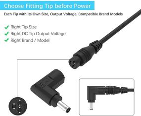 img 3 attached to 💻 65W Laptop Charger for Acer Chromebook R11 R15 CB3 CB5 C720 & Aspire 1 3 5 E3 E5 E15 ES1 R5 R7 S7 V5 V7 E5-575 A515-54: Efficient Power Supply (Round Tips)