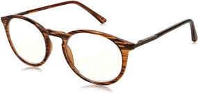 img 4 attached to 👓 Foster Grant Men's Braydon Multifocus Rectangular Reading Glasses (Gunmetal/Transparent, 54 mm + 2.5)