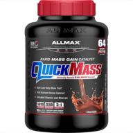 allmax nutrition quick mass - chocolate flavor, 6 pound size: maximize your mass gain potential! logo