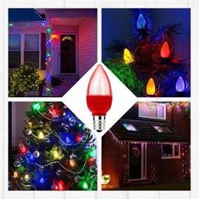 img 1 attached to Candelabra Bulbs String Lights Outdoor: Enhance Your Outdoor Space