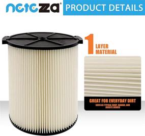 img 2 attached to High-Quality VF4000 Wet/Dry Vac Filter: Perfect Fit for Ridgid & 🧹 Craftsman 5 Gallons+ Vacuums | Easy Replacement & Excellent Performance | 1 Pack