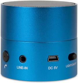 img 3 attached to iSound Fire Waves Bluetooth колонка с микрофоном и динамическим синим светодиодным эффектом