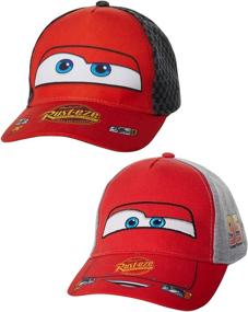 img 4 attached to Детские бейсболки из хлопка Disney Boys Cars Lightning McQueen в двух штуках (2–7 лет) - улучшенный поисковый SEO