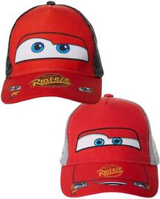 img 3 attached to Детские бейсболки из хлопка Disney Boys Cars Lightning McQueen в двух штуках (2–7 лет) - улучшенный поисковый SEO