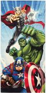 🔥 jay franco marvel avengers battle ready towel - perfect for the bath, pool, or beach! super soft, absorbent, and fade resistant cotton - measures 28 inch x 58 inch (official marvel product) logo