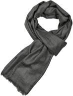 🧣 cotton scarves diamond charcoal unisex - women's accessories, scarves, and wraps logo