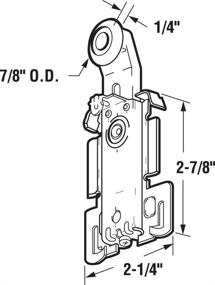 img 1 attached to 🚪 Prime-Line Products N 6550 Closet Door Roller (Pack of 2) - 7/8-Inch Nylon Wheel for Smooth Operation