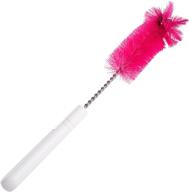 fuller brush pink sports bottle brush - stainless steel nonabrasive cleaning brush with holder - portable & easy storage - scrubber for thermos, sports & infant bottles logo