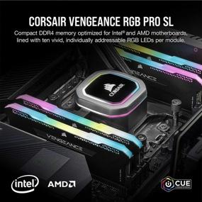 img 3 attached to 💻 Corsair Vengeance RGB Pro SL 32GB (2x16GB) DDR4 3600MHz Desktop Memory - Black (CMH32GX4M2D3600C18)