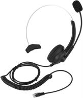 🎧 h300 microphone headset: crystal plug for noise-free calls on landline, mobile phones, pc games - ultimate comfort for call centers logo