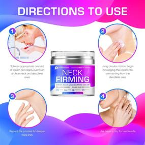 img 2 attached to 💫 Revitalize Neck Skin with Neck Firming Cream: Anti-Wrinkle & Anti-Aging Moisturizer for Men & Women, Targets Double Chin and Sagging Skin on the Neck, Chest, and Décolleté