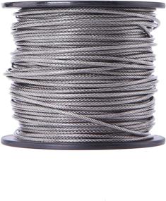 img 2 attached to 🖼️ Ubilink 167FT (50M) Stainless Steel Picture Hanging Wire - 1.5MM, Supports Up to 150lbs, Spool Included - Ideal for Picture Frames, Mirrors, Paintings, and Hanging Objects - Includes 20 Aluminum Sleeves