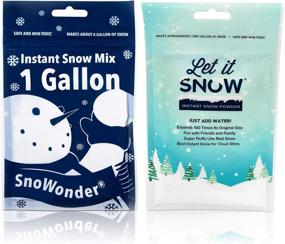 img 3 attached to ❄️ 4 Pack of Instant Snow Powder for Slime - Let it Snow (2) and SnoWonder (2) - Made in The USA | Artificial Snow Mix for Fake Snow Holiday Decorations