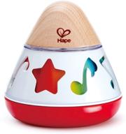 🎵 hape e0332 вращающийся детский музыкальный ящик: вращайте и слушайте музыку, не требует батареек, 40 x 40 см, многоцветный - лучшие предложения! логотип