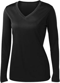 img 1 attached to Animal Den Women's Long Sleeve Moisture Wicking Athletic Shirts in Sizes XS-4XL