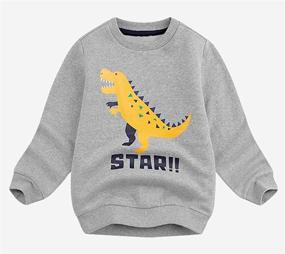 img 3 attached to 🦖 BomDeals Cartoon Dinosaur Printed Outfits for Boys: Clothing and Clothing Sets