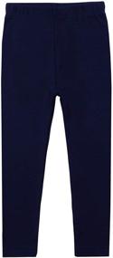 img 3 attached to Auranso Girls Cotton Full Length Leggings Pants for Toddlers 2-10 Years - Basic Tights for Better SEO