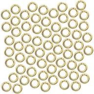 🔗 beadaholique fjr-3914: 100-piece 4mm 20-gauge jump rings, 22k gold plated logo