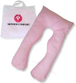 img 4 attached to 🤰 U-Shaped Full Body Pregnancy Maternity Body Pillow: 50 Inch, 100% Cotton - Unparalleled Belly, Back, Hips & Knees Support. Includes Bonus Second Pillow Case.