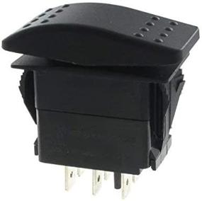 img 2 attached to 🔒 High-Quality Sealed DP Rocker Switches 20A 12V Non-ill - Reliable ON/OFF/ON Control