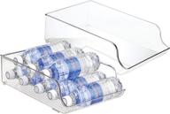 🧺 organize your fridge with idesign clear water bottle holder - set of 2 bin organizers логотип