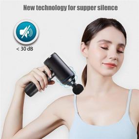 img 3 attached to 🔫 ESKUTE Muscle Massage Gun - Percussion Massager for Athletes: Deep Tissue Massager to Relieve Soreness. Rechargeable Handheld Muscle Electric Gun with 4 Speeds