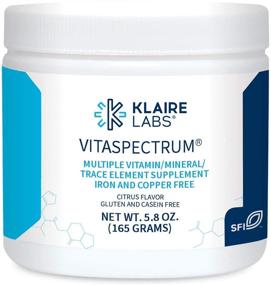img 4 attached to 🍊 Klaire Labs VitaSpectrum Powder for Kids: Essential Nutrients Multivitamin/Mineral - Citrus Flavor - No Copper, Iron, Gluten or Casein - 30 Servings, 165 Grams