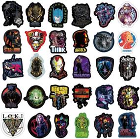 img 2 attached to 🦸 108-Pack Vinyl Marvel Avengers Stickers - Laptop, Hard Hat, Bedroom Wall Decoration, Superhero Decals for Kids, Teens, Adults, Fans - Boys, Girls, Men, Women
