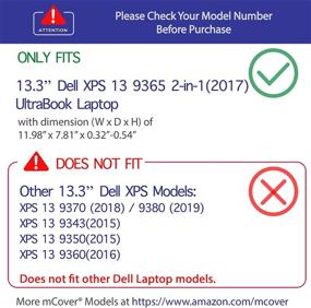 img 3 attached to mCover iPearl Hard Shell Case for Dell XPS 13 9365 2-in-1 Convertible Laptop - RED