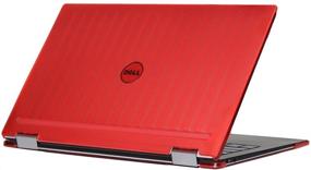 img 4 attached to mCover iPearl Hard Shell Case for Dell XPS 13 9365 2-in-1 Convertible Laptop - RED