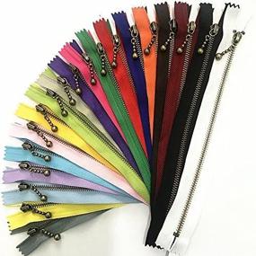 img 1 attached to 🔐 Premium Quality WKXFJJWZC Close End Zipper Zippers - 12 Inch Length