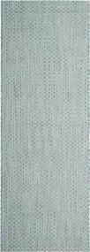 img 3 attached to 🏠 Safavieh Courtyard Collection CY8653 Non-Shedding Runner Rug - Indoor/Outdoor Easy Cleaning Rug for Patio, Backyard, Porch, Deck, and Mudroom - 2'3" x 6'7" - Light Blue/Light Grey