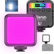 ulanzi vl49 rgb led light: compact rechargeable camera/camcorder light with 2500k-9000k color range for youtuber livestreaming - magnet design, pocket size 2000mah, rgb color logo