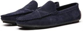 img 4 attached to Driving Comfort Loafers Moccasin Business Men's Shoes in Loafers & Slip-Ons