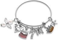 💎 dazzling adjustable dripping expandable birthday bracelet: perfect girls' jewelry gift logo